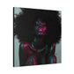 Sometimes It's A Little Hot Afrocentric Black Woman Art Canvas Wall Print