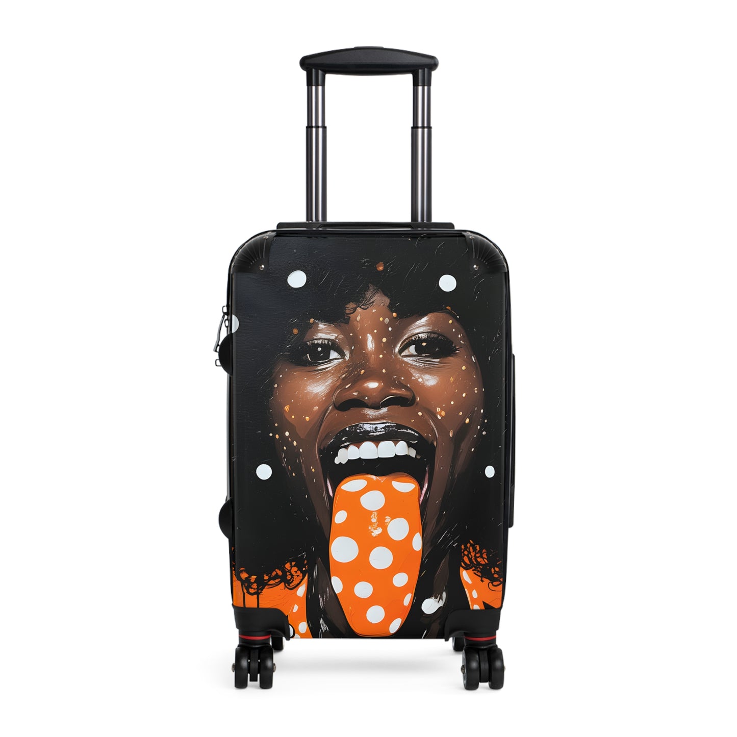 Gossip Girl Black Woman Art Hardshell Hardside Lockable Spinner Suitcase