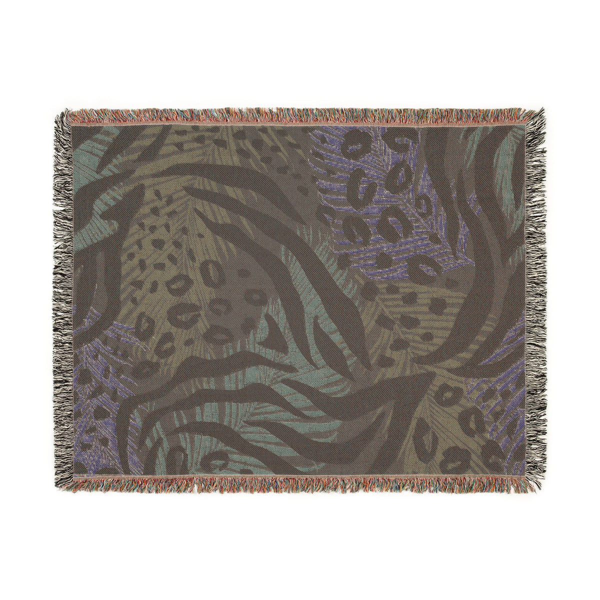 Neon Jungle Woven Throw Blanket