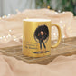 I'm Listening To My Dreams Afrocentric Black Woman Motivational Graphic Art Metallic Coffee Mug