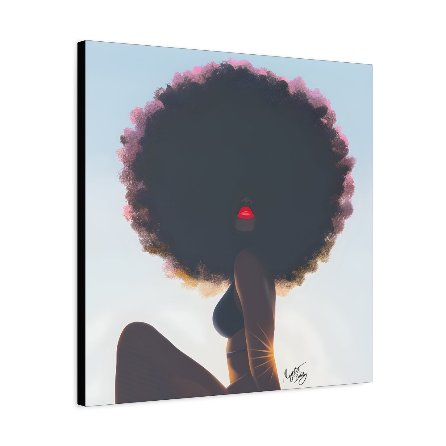 I Am That Chick Afrocentric Black Woman Abstract Fantasy Art Canvas Wall Print - Xtreme Shopper