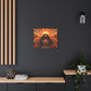 Sunkissed Afrocentric Black Woman Abstract Art Canvas Wall Print