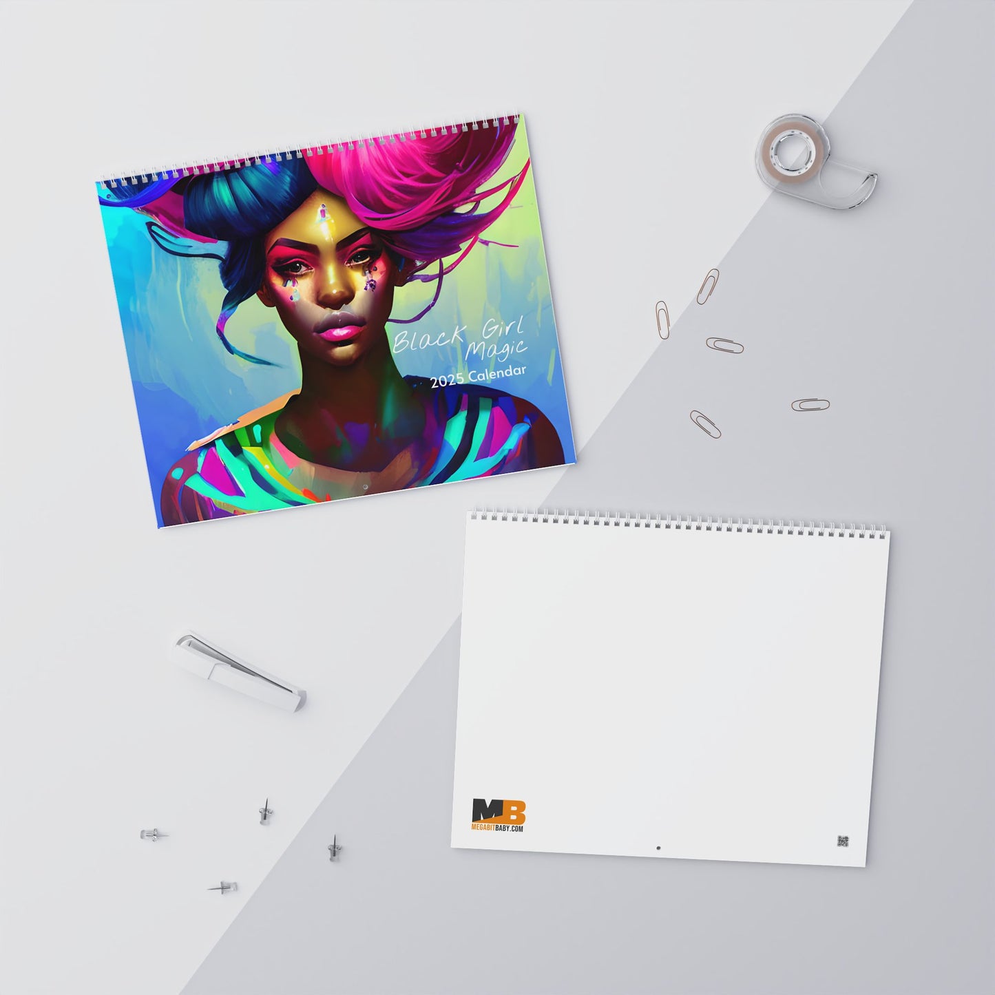 Black Girl Magic Oil Inspired Artwork Wall Calendar