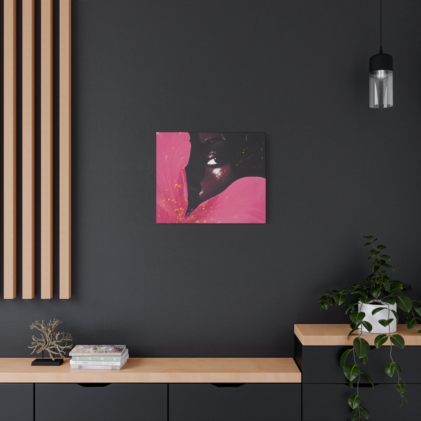 Beautiful Secrets Afrocentric Black Woman Art Canvas Wall Print - Xtreme Shopper