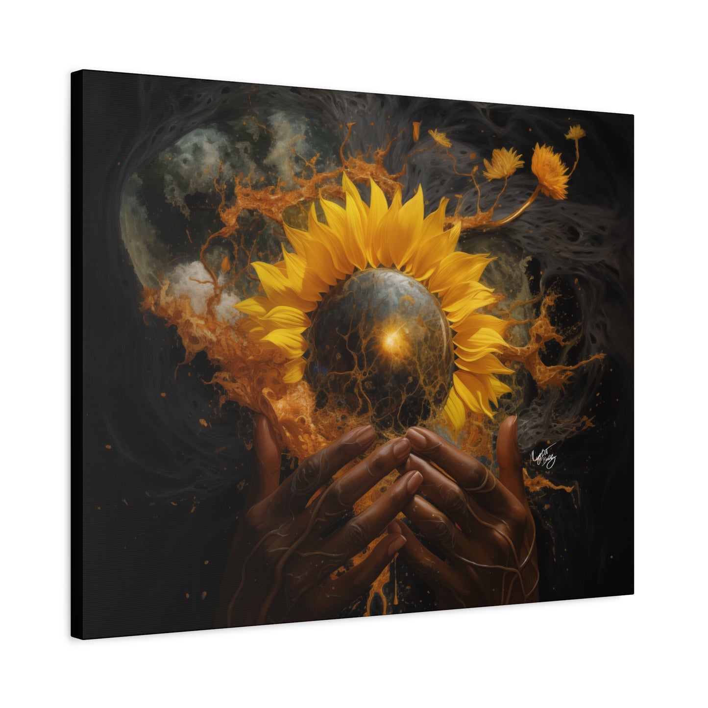 New Beginnings Afrocentric Black Art Canvas Wall Print