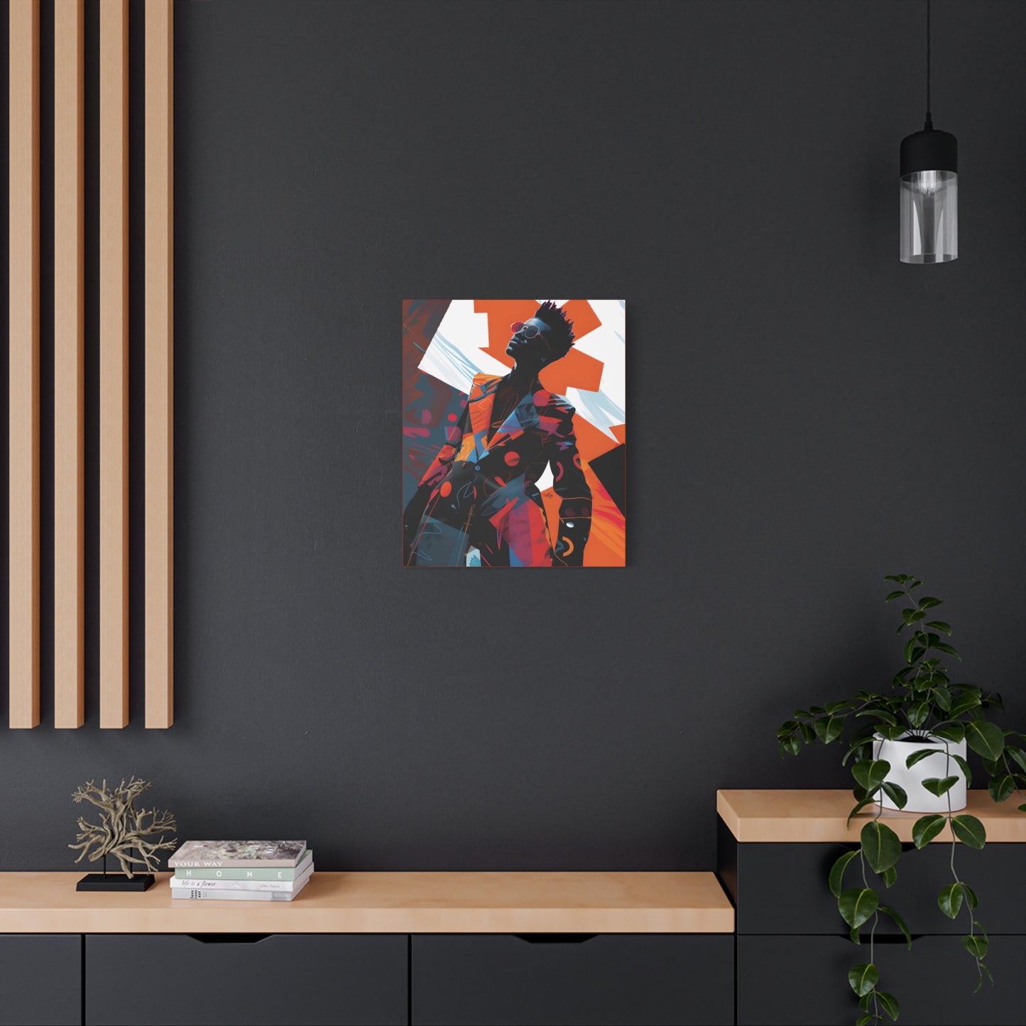 Fashion Is King Afrocentric Black Art Canvas Wall Print