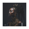Hair Goals Afrocentric Black Woman Art Canvas Wall Print