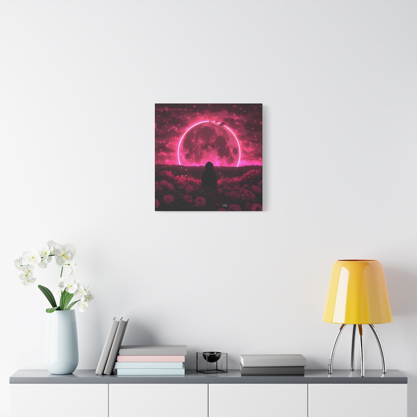 It Rises in the East Afrocentric Black Woman Abstract Art Canvas Wall Print