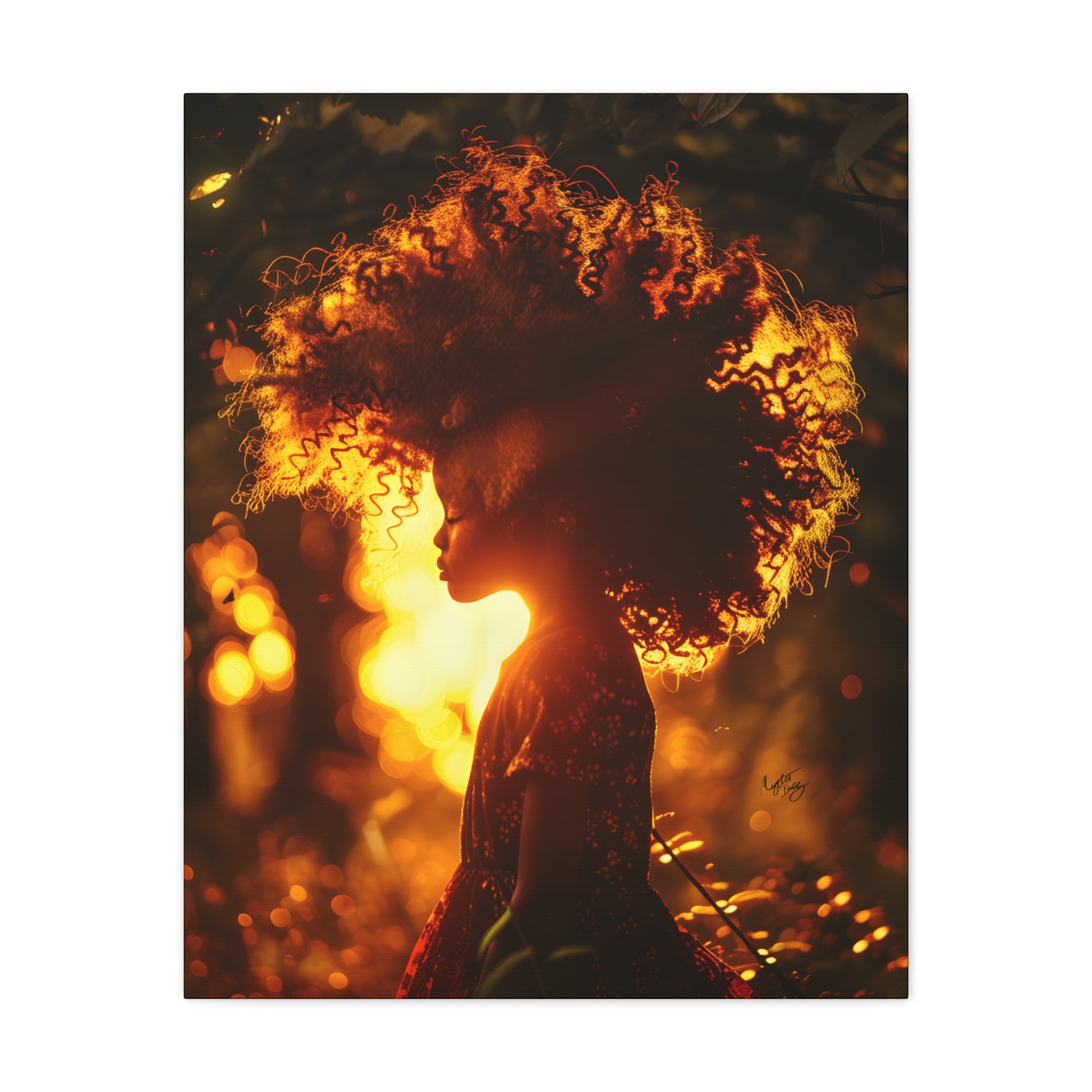 Sunrise Of Youth Afrocentric Black Art Canvas Wall Print - Xtreme Shopper