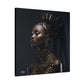 Hair Goals Afrocentric Black Woman Art Canvas Wall Print