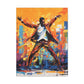 The Jazz Dancer Afrocentric Abstract Black Art Canvas Wall Print - Xtreme Shopper