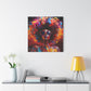Groovy Summer Black Woman Psychedelic Themed Artwork Canvas Wall Print - Xtreme Shopper