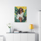 It's A Beautiful Day Afrocentric Black Woman Abstract Art Canvas Wall Print