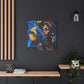 Vacation Vibes Afrocentric Black Woman Abstract Art Canvas Wall Print