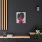 Model Perfect In Pink — Afrocentric Inspirational Black Woman Canvas Wall Art