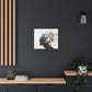 Frustration Afrocentric Black Art Canvas Wall Print