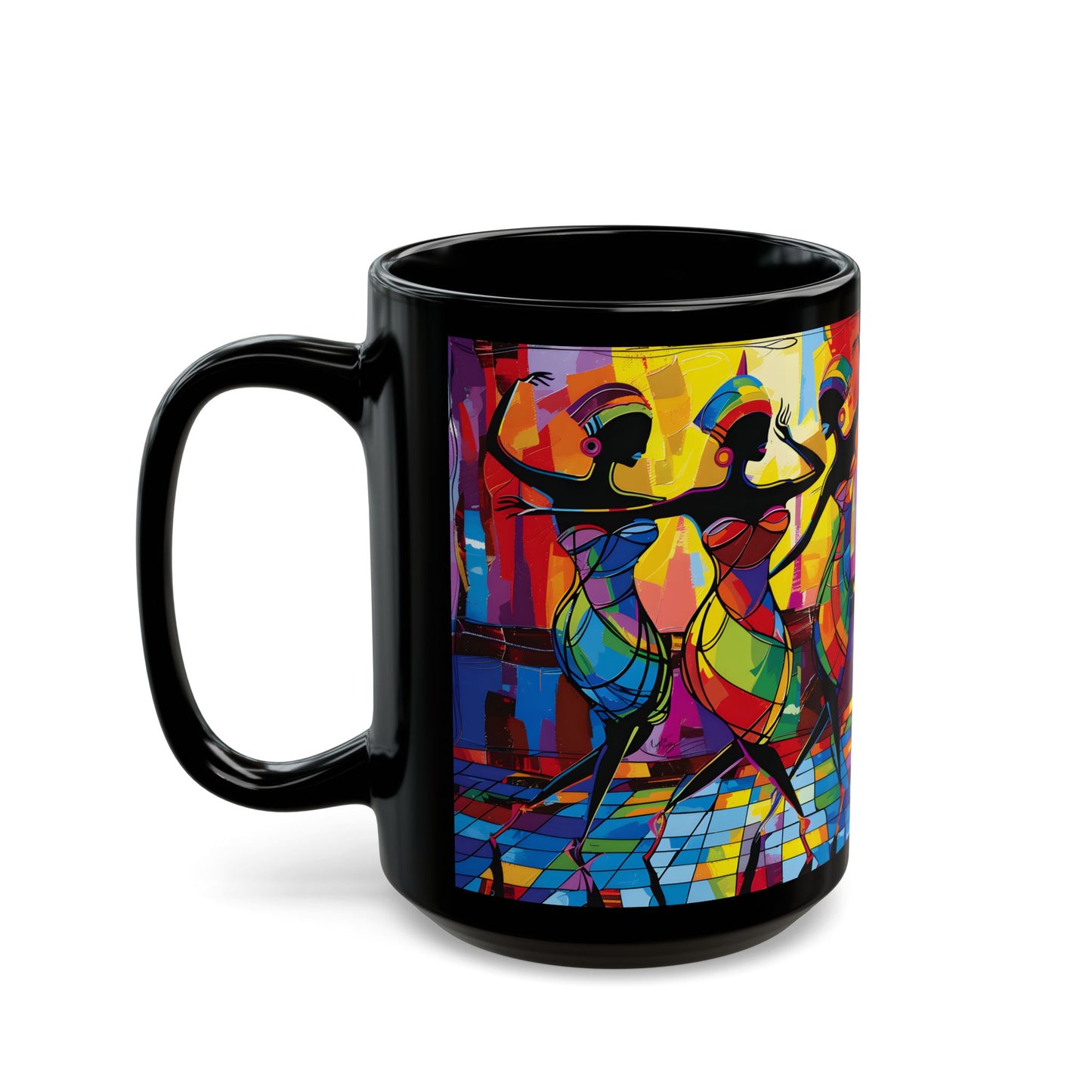 Club Trio Black Art Coffee Mug