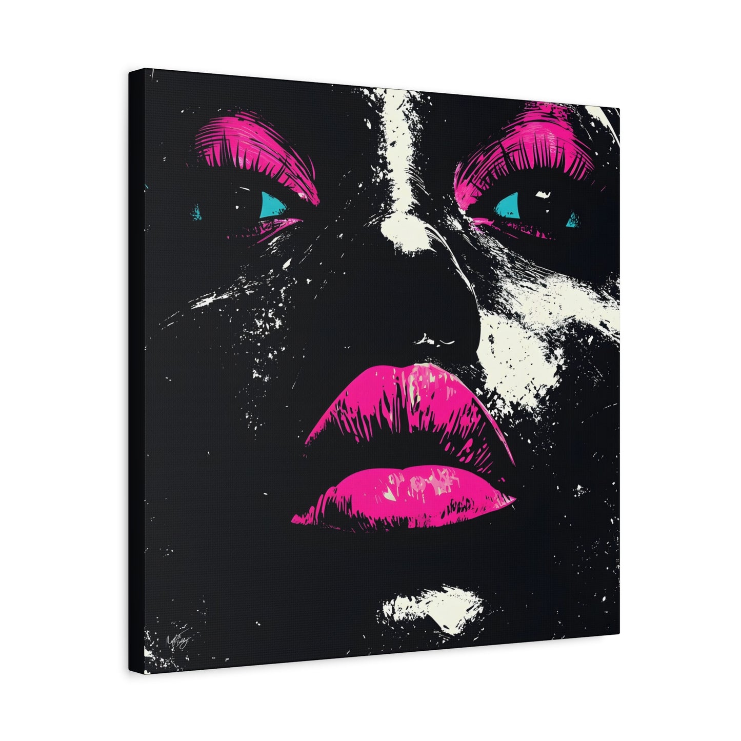 Anticipation Black Woman Art Canvas Wall Print