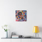 Flowers Blooming Everywhere Afrocentric Black Abstract Art Canvas Wall Print