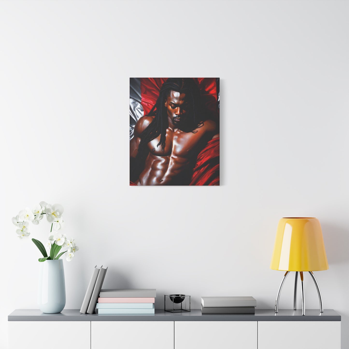 Him Afrocentric Black Artwork Canvas Wall Print