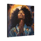 Please Deliver Me Peace The Moment Afrocentric Black Woman Spiritual Art Canvas Wall Print