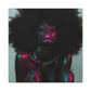Sometimes It's A Little Hot Afrocentric Black Woman Art Canvas Wall Print
