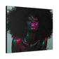 Sometimes It's A Little Hot Afrocentric Black Woman Art Canvas Wall Print