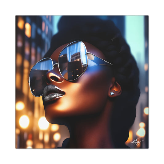I Am A Diva Black Woman Afrocentric Art Canvas Wall Print