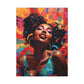 I Am The Embodiment Of Black Joy Afrocentric Black Woman Abstract Art Canvas Wall Print