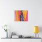 So Cool Afrocentric Black Man Abstract Art Canvas Wall Print