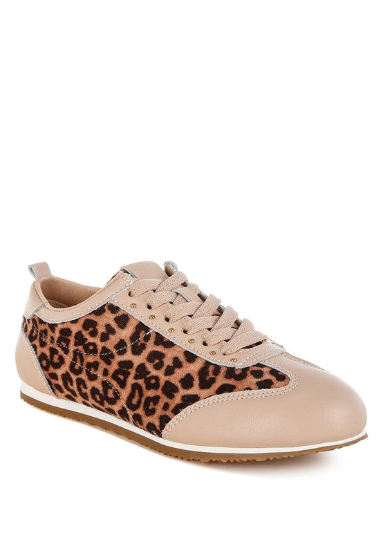 Narati Leopard Print Real Leather Sneakers - Xtreme Shopper