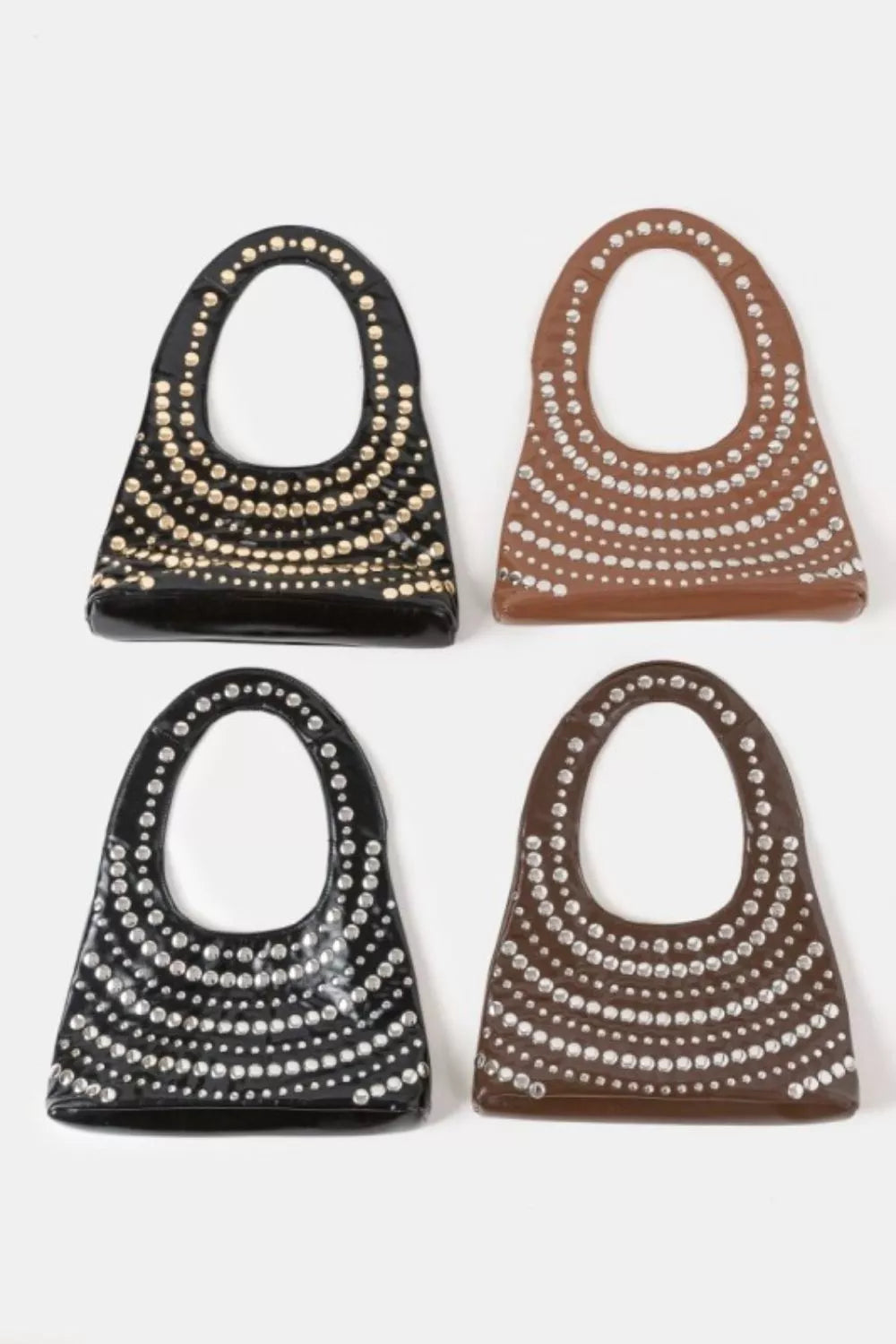 Fame Multi Rivet Shoulder Bag - Xtreme Shopper