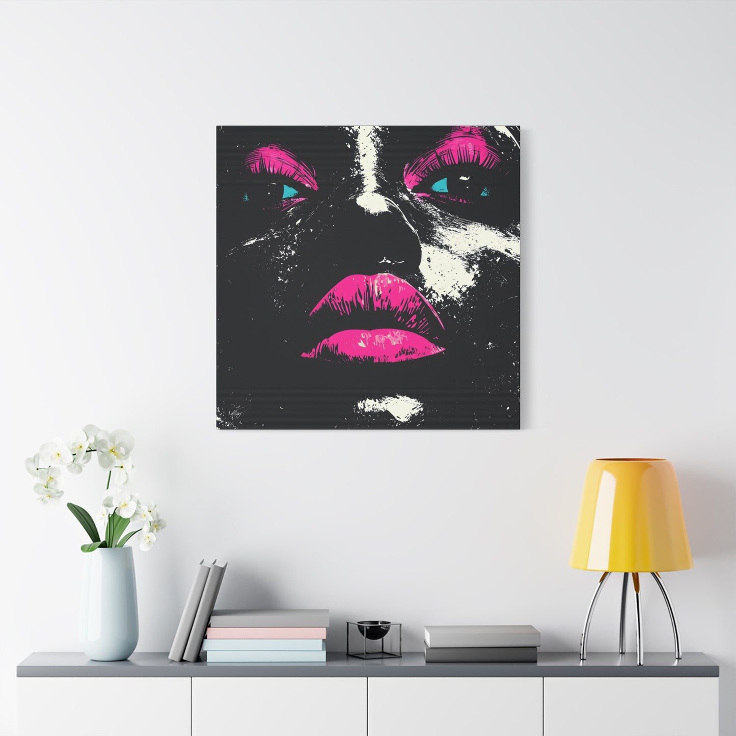 Anticipation Black Woman Art Canvas Wall Print