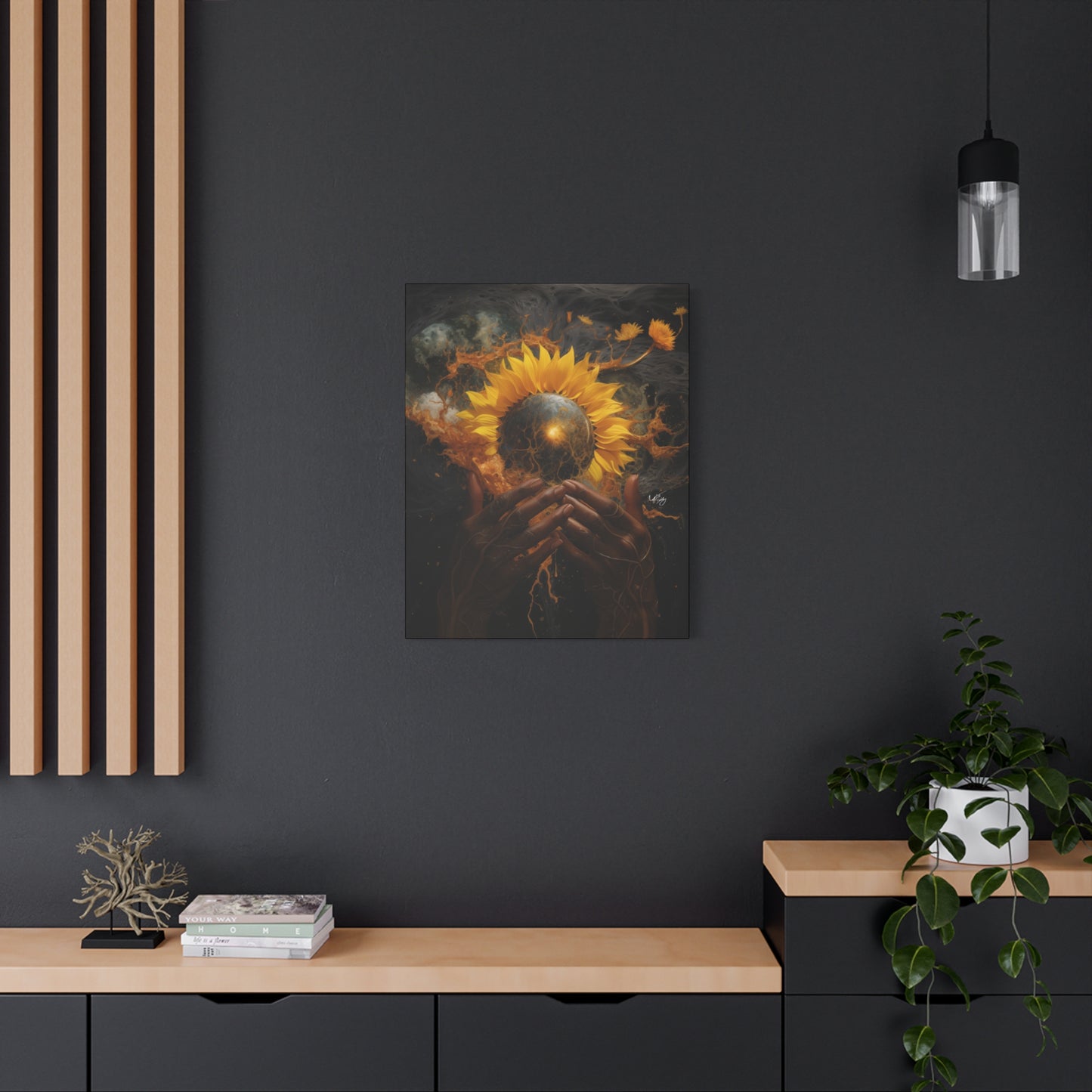 New Beginnings Afrocentric Black Art Canvas Wall Print