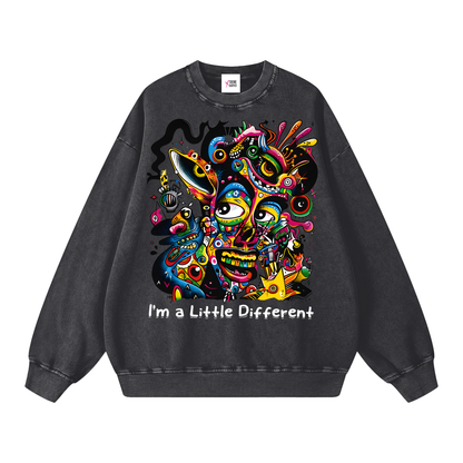 All That Jazz Snow Washed Oversized Sweatshirt