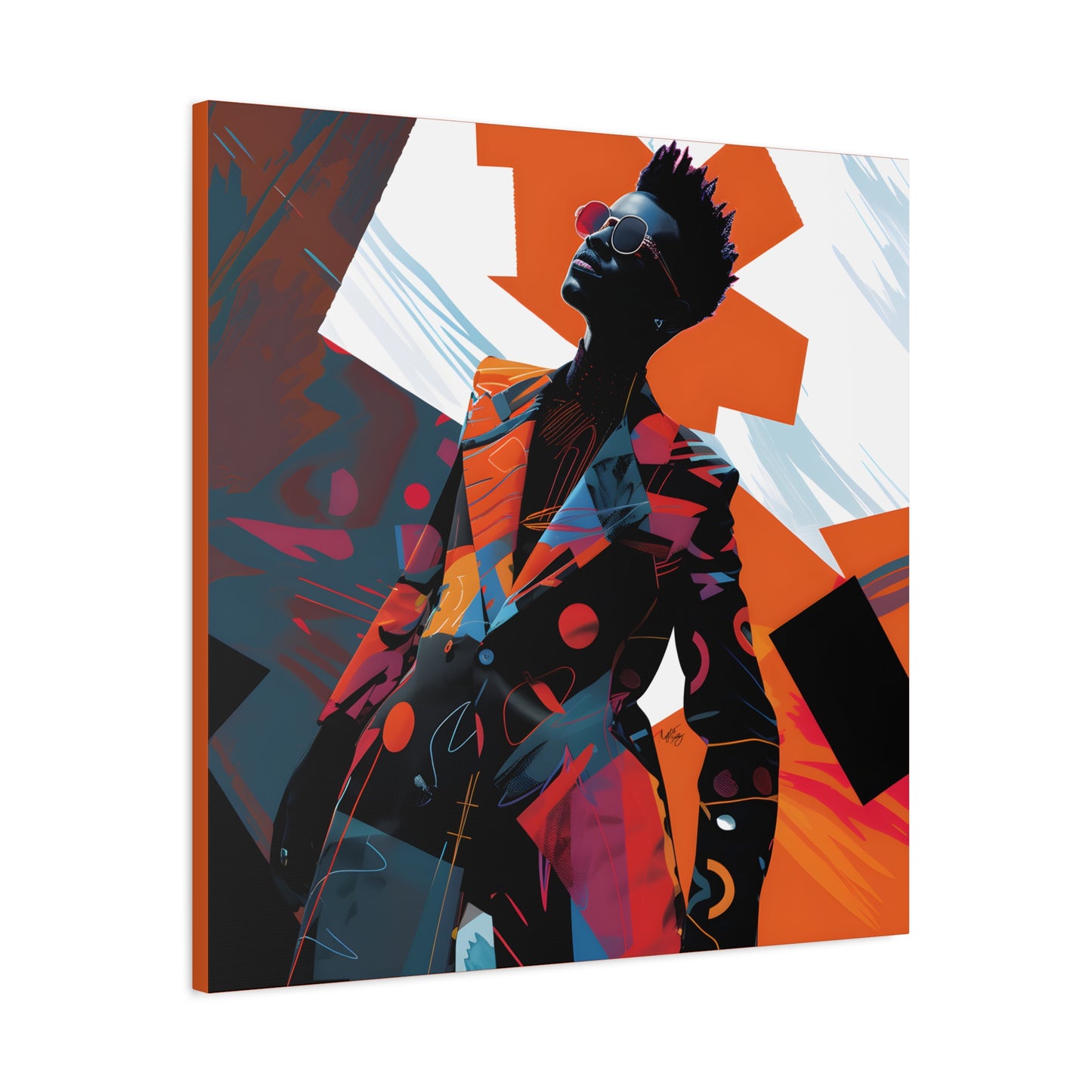 Fashion Is King Afrocentric Black Art Canvas Wall Print