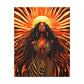 Sunkissed Afrocentric Black Woman Abstract Art Canvas Wall Print