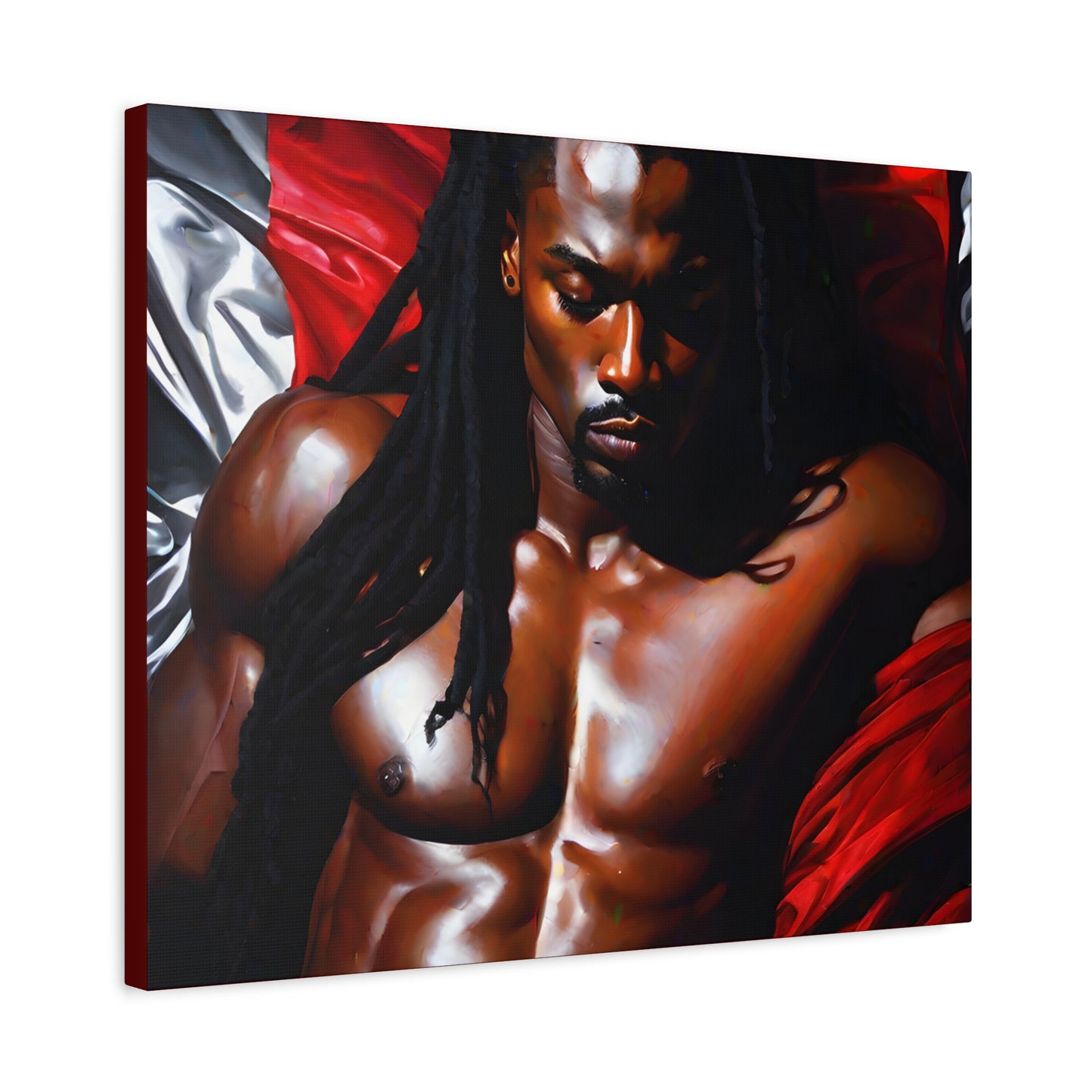 Him Afrocentric Black Artwork Canvas Wall Print