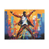 The Jazz Dancer Afrocentric Abstract Black Art Canvas Wall Print - Xtreme Shopper