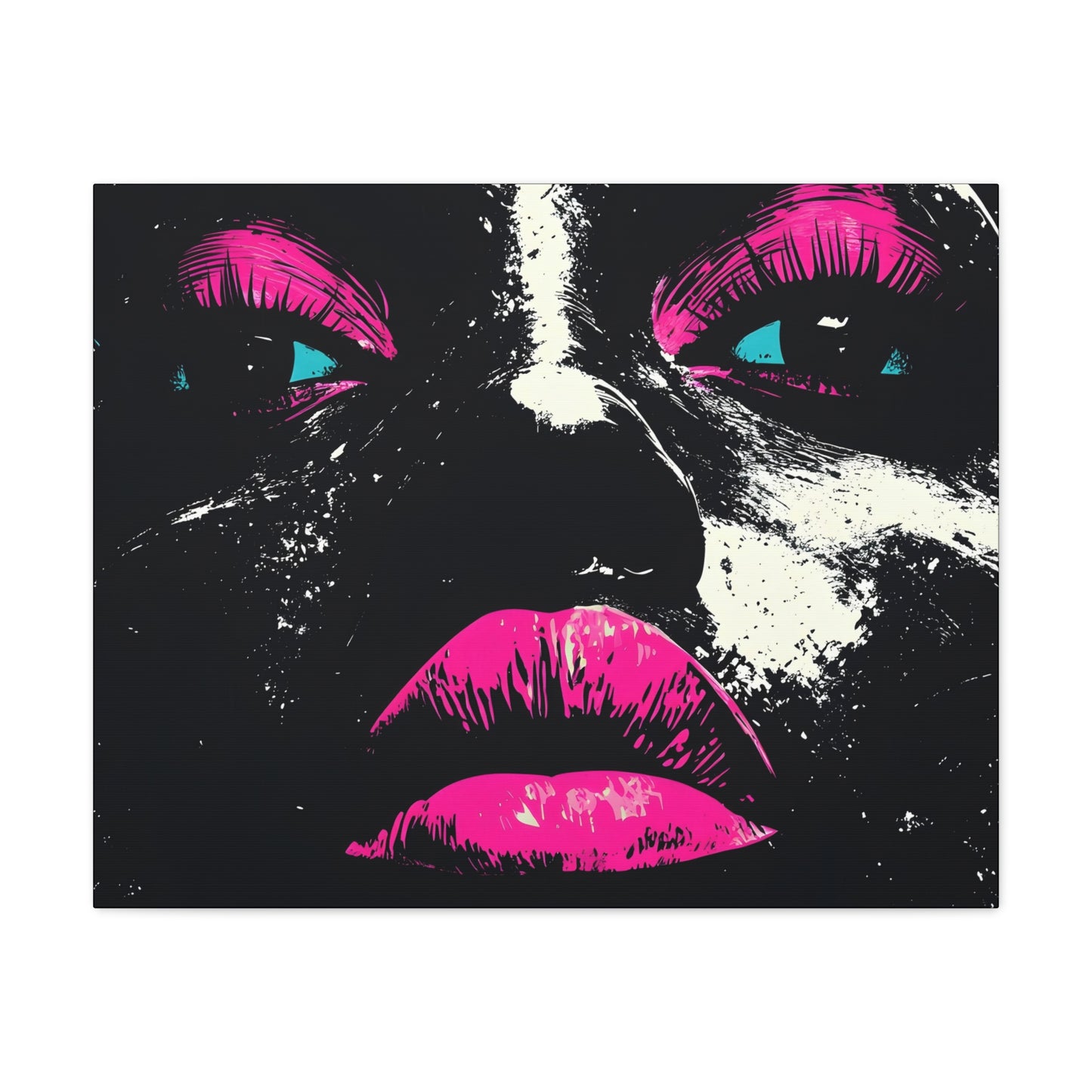 Anticipation Black Woman Art Canvas Wall Print