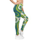Psychedelic Swirl Printed Yoga Pants Leggings