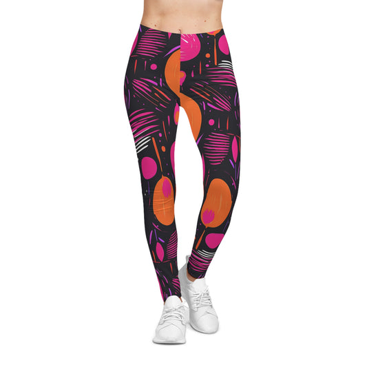 Geo Splash Printed Yoga Pants Leggings