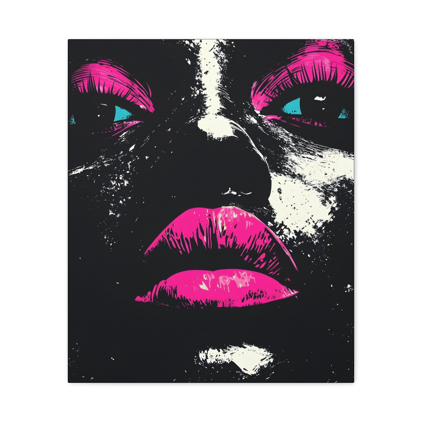 Anticipation Black Woman Art Canvas Wall Print