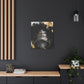 Gold Is My Passion Afrocentric Black Woman Abstract Art Canvas Wall Print