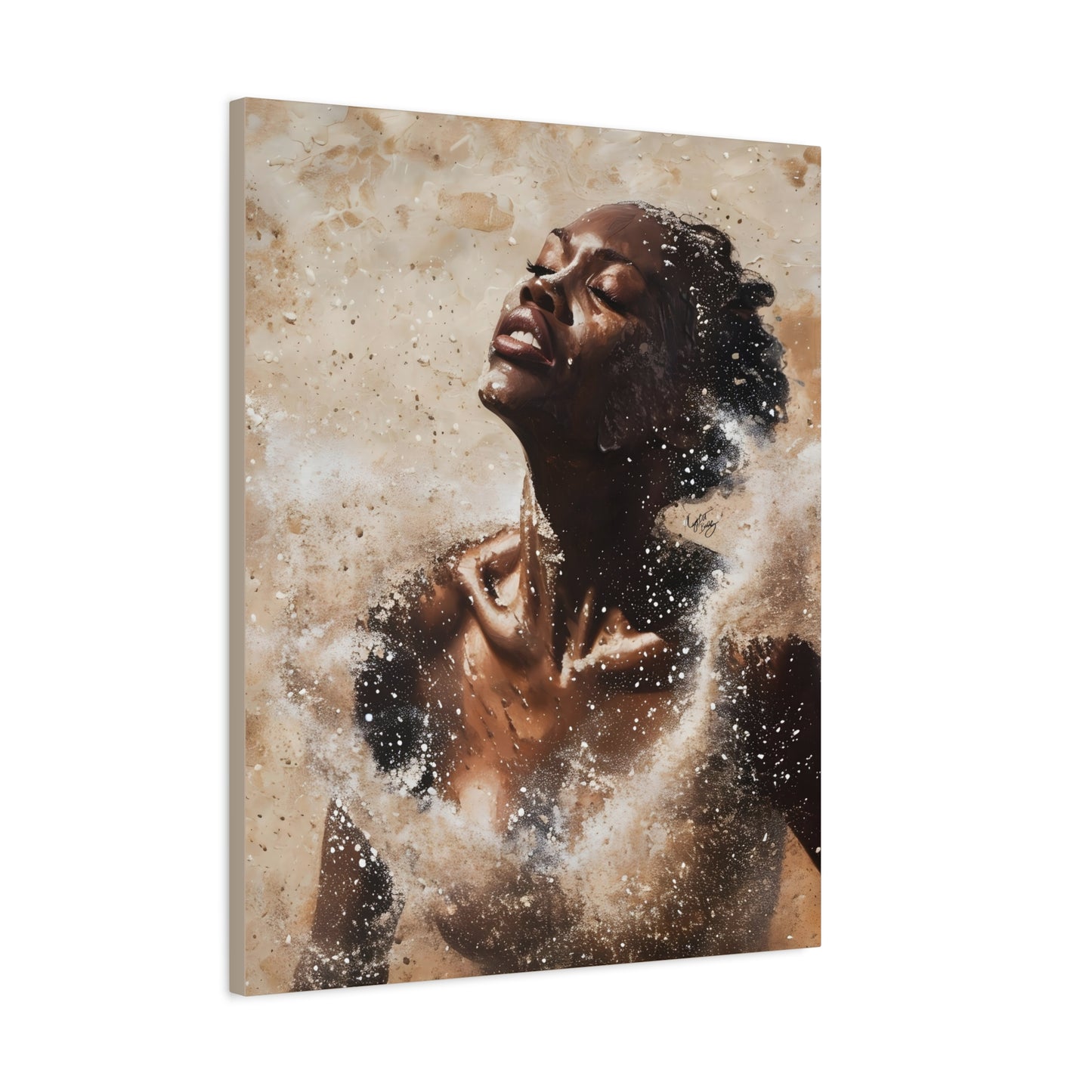 The Breakthrough Black Woman Art Canvas Wall Print