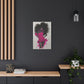 Model Perfect In Pink — Afrocentric Inspirational Black Woman Canvas Wall Art