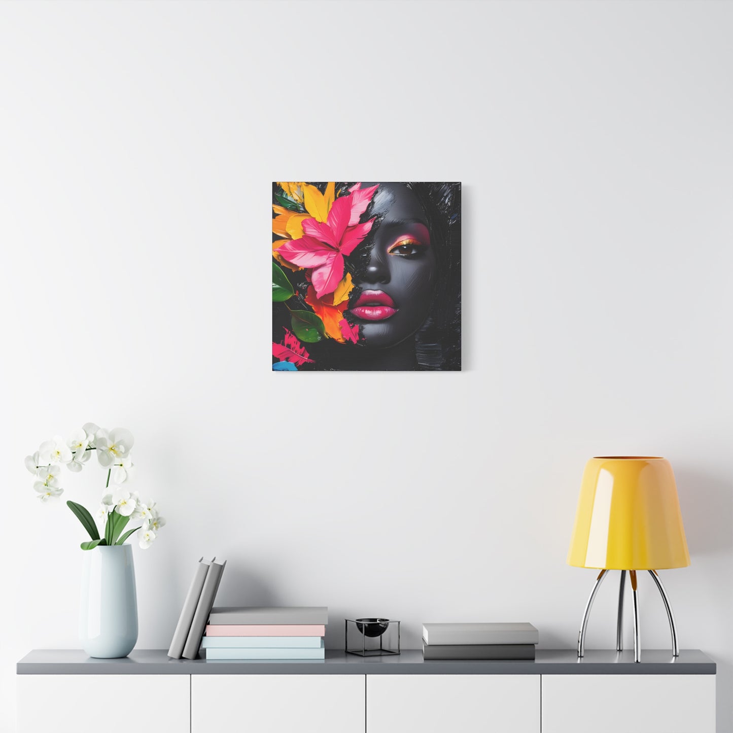 Everything is Beautiful Afrocentric Black Woman Art Canvas Wall Print