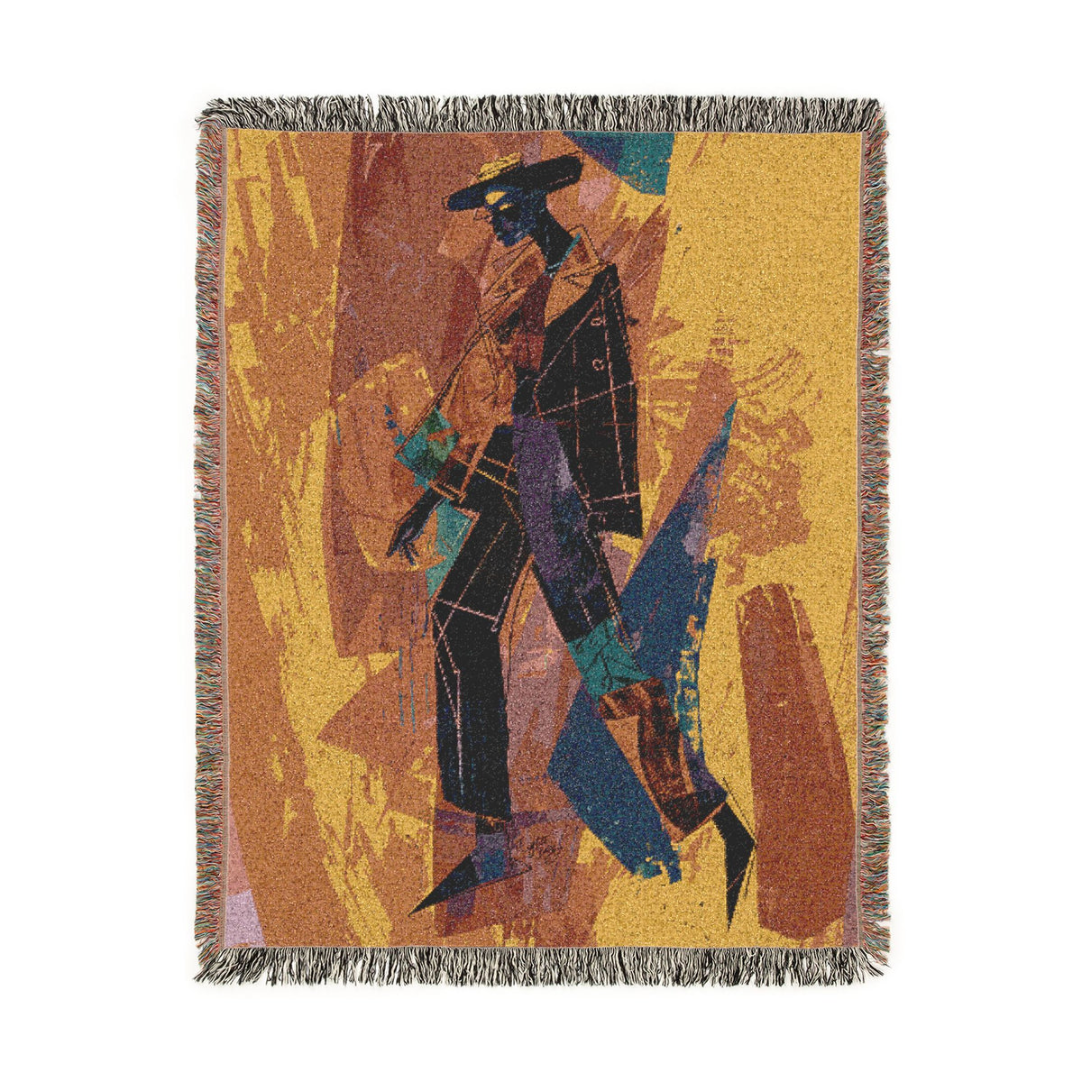 So Cool Black Art Woven Throw Blanket