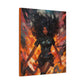 You Gonna Learn Today Gamer Fantasy Abstract Black Woman Artwork Canvas Wall Print - Xtreme Shopper