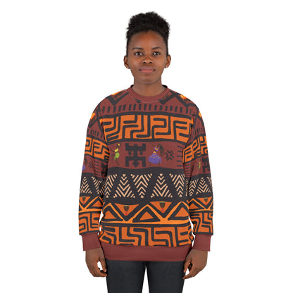 Feel the Music African Inspired Print Sweatshirt